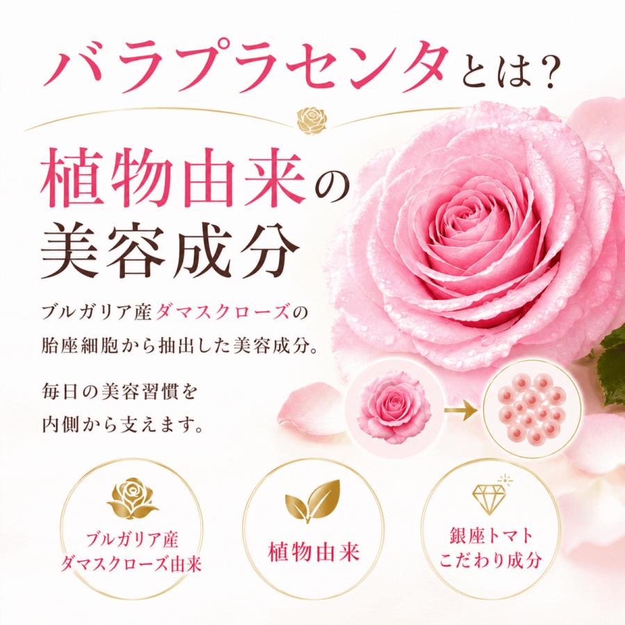 プラセンタ サプリ 植物 薔薇 幹細胞エキス エイジングケア ローズ