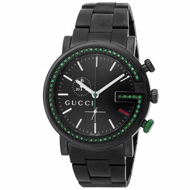 グッチ GUCCI 腕時計 Gクロノ ブラック文字盤 YA101349 メンズ 並行輸入品