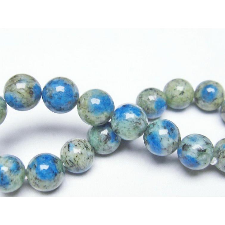 K2ストーン アズライト イン グラナイト ブレスレット 10mm t193-1464