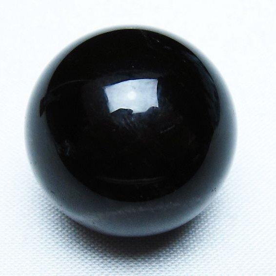 モリオン 純天然 黒水晶 丸玉 25mm t220-9408 : 銀座東道 天然石専門店