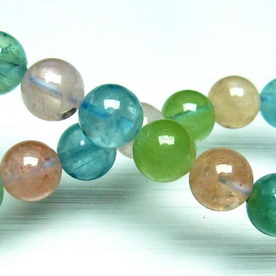 MIXベリル ブレスレット 緑柱石10mm t237-2356