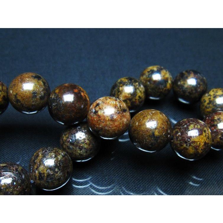 コンドライト「サハラNWA869隕石」 ブレスレット 12mm t352-1884_2