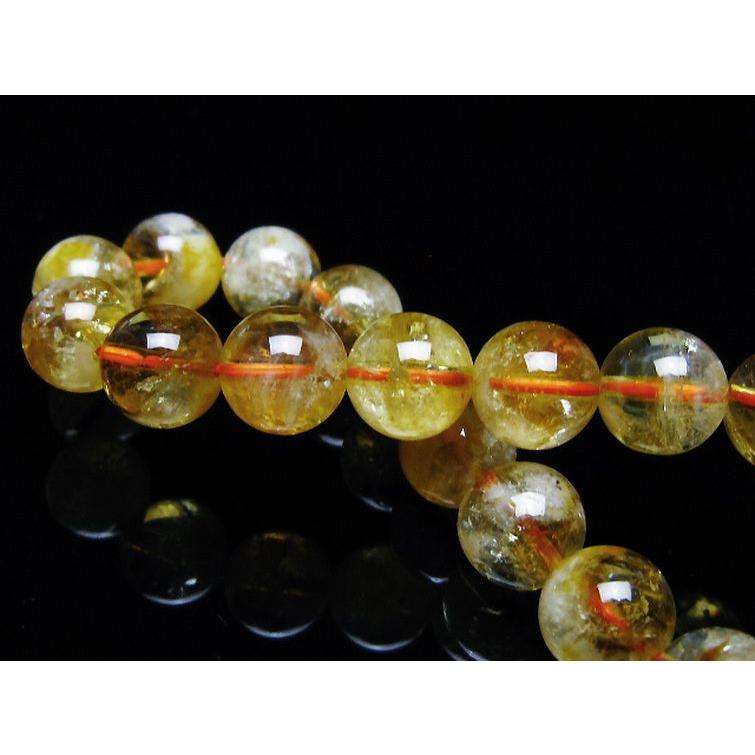 虹入り シトリン ブレスレット 10mm t366-13416 : 銀座東道 天然石専門