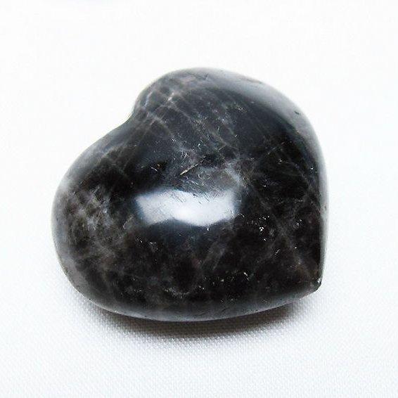 モリオン 純天然 黒水晶 ハート 置物 t375-4628 : 銀座東道 天然石専門