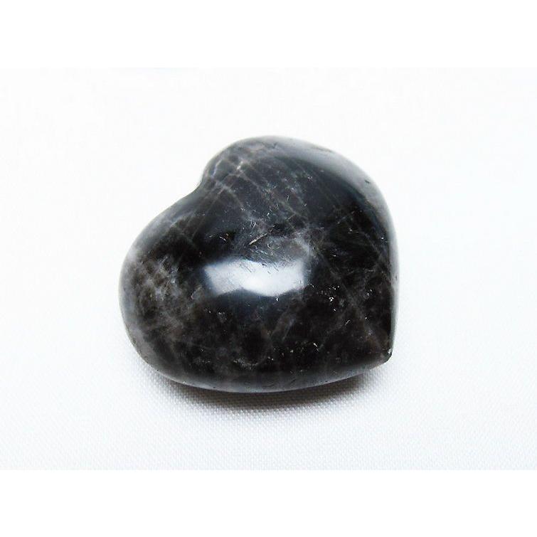 モリオン 純天然 黒水晶 ハート 置物 t375-4628 : 銀座東道 天然石専門