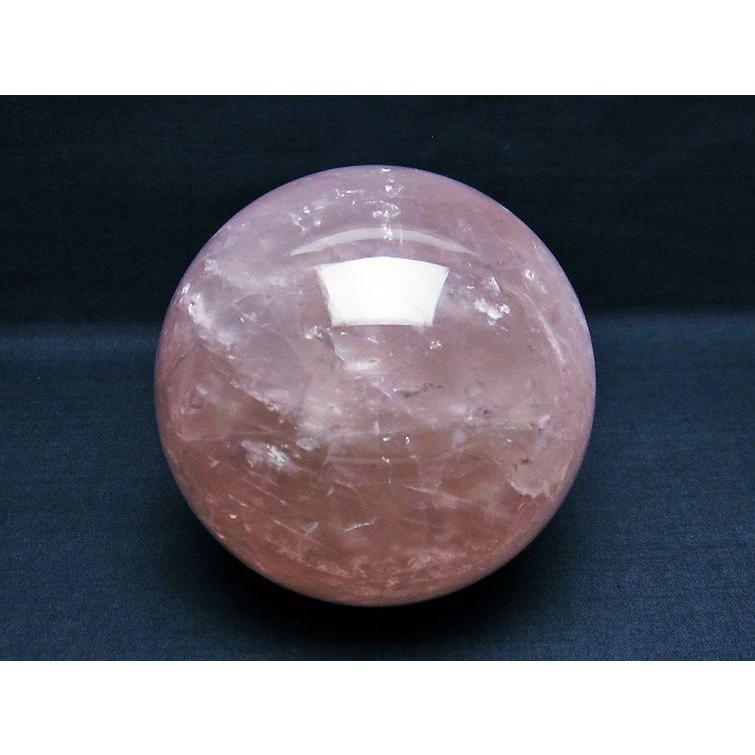 1.6Kg ローズクォーツ 丸玉 103mm t456-13535 - その他インテリア雑貨 