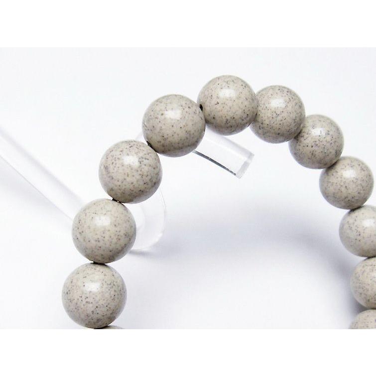 台湾産 北投石 天然ラジウム効果 ブレスレット 12mm t515-568