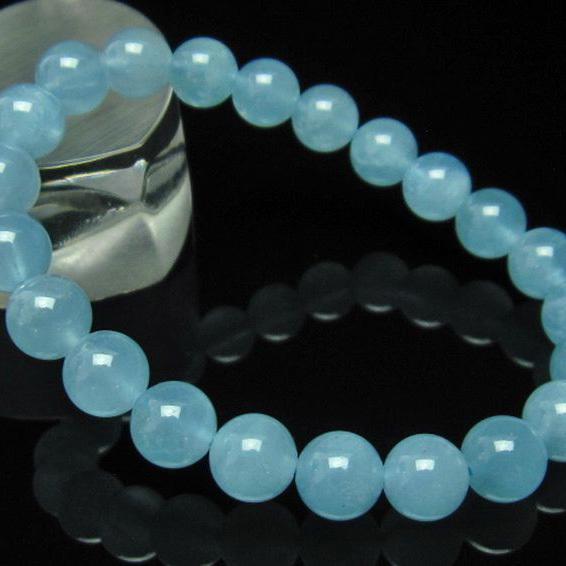 アクアマリン ブレスレット 8mm t537-14207