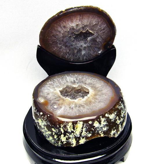 1.5Kg ペア水晶トレジャーメノウ t604-6597