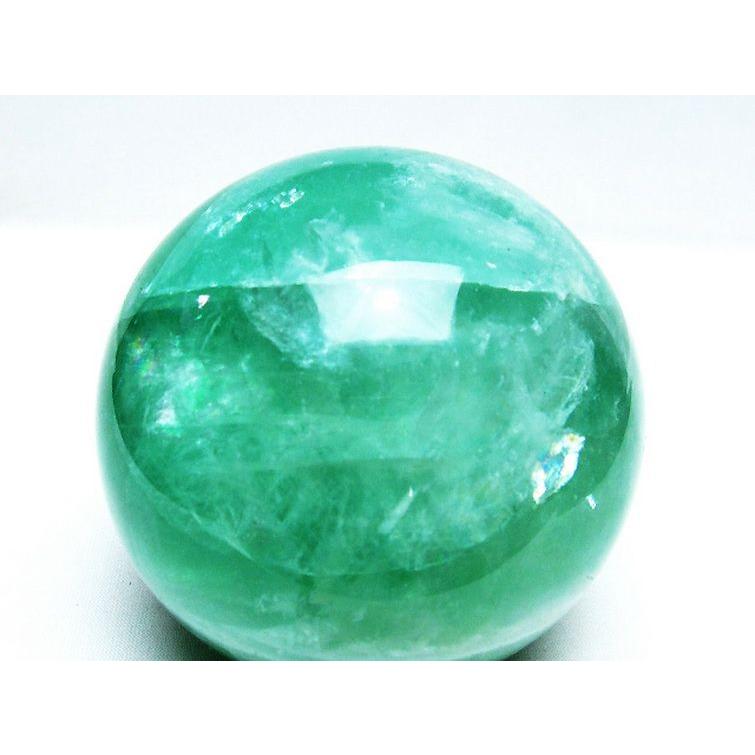 1.2Kg フローライト 丸玉 90mm t616-4353 : 銀座東道 天然石専門店