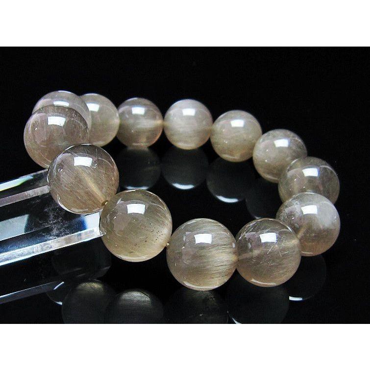 キャッツアイプラチナルチルクォーツ ブレスレット 17mm t684-3157