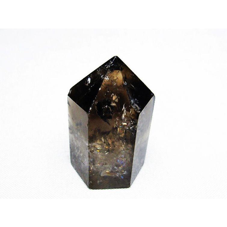 虹入り ライトニング水晶ガーデンクォーツ（庭園水晶） 六角柱 t705