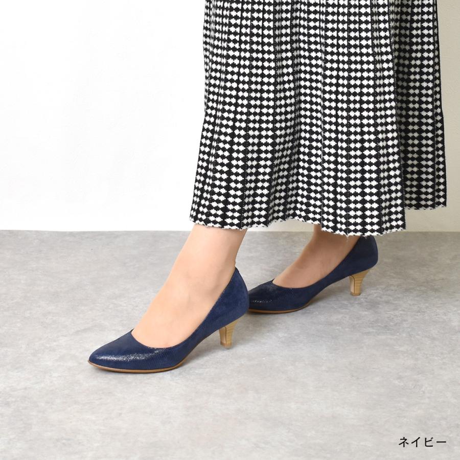 銀座ワシントン レディース パンプス ヒール ベーシック 本革 通勤 