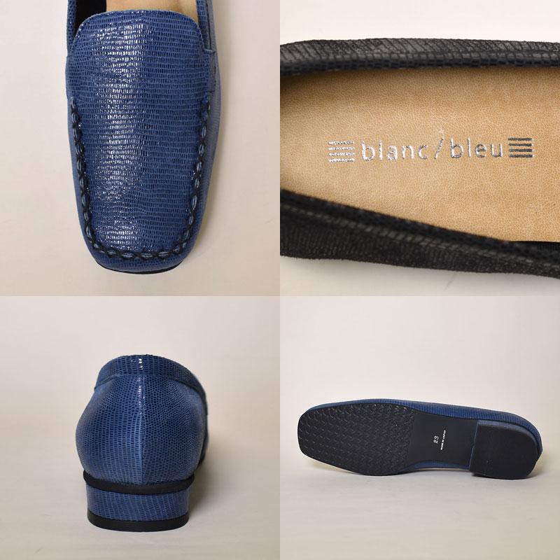 blanc/bleu ブランブルー ローファー レディース スクエアトゥ blanc/bleu ブランブルー ローファー レディース スクエアトゥ