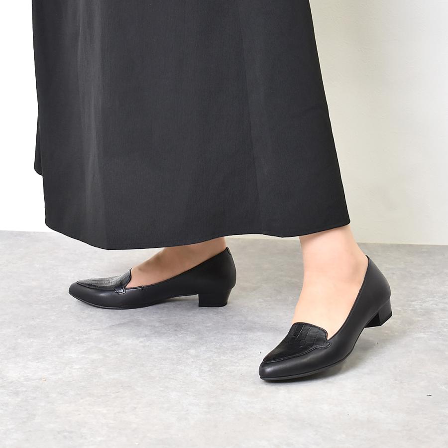 銀座ワシントン パンプス ローファー ローヒール オフィス 通勤 履き 