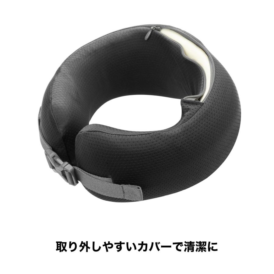 トラベル ネックピロー 収納ケース付き u型 首枕 携帯枕 まるで魔法