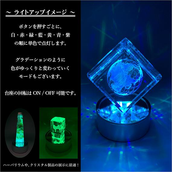 レトロ　地球印　ライトテーブル構成台　ディスプレー 電動LEDターンテーブル黒 NKLS-19BDX ミラータイプ ディスプレイ展示台