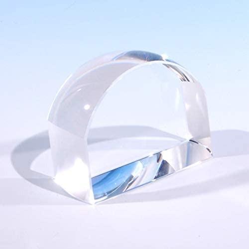 ルーペ 拡大鏡 クリスタルガラス ペーパーウェイト 文鎮 卓上ルーペ