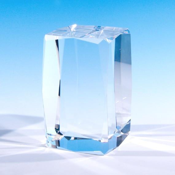 ガラス　クリスタル　容器 ペーパーウェイト 50x50x50mm クリスタルガラス キューブ