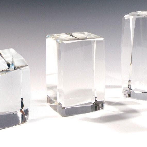ペーパーウェイト 50x50x80ｍｍ クリスタルガラス 24面 氷カッティング ブロック 透明 ディスプレイ 展示 サンドブラスト レーザー彫刻用 ガラス素材 NKTR-0059｜ginzagift｜02