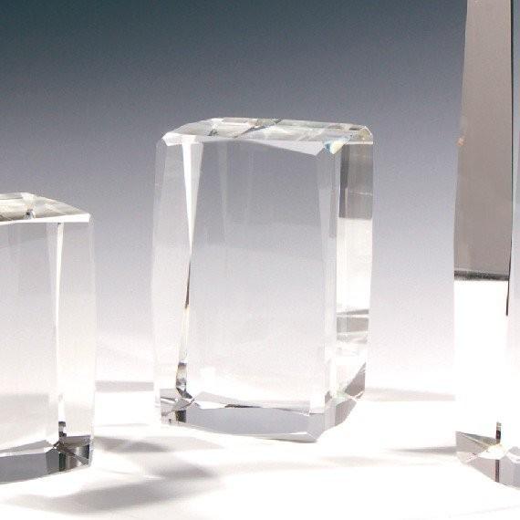 ペーパーウェイト 60x60x100mm クリスタルガラス 24面 氷