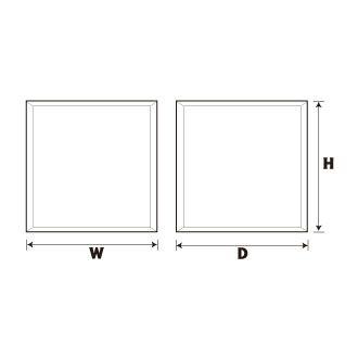 ペーパーウェイト 80x80x80mm クリスタルガラス キューブ ブロック