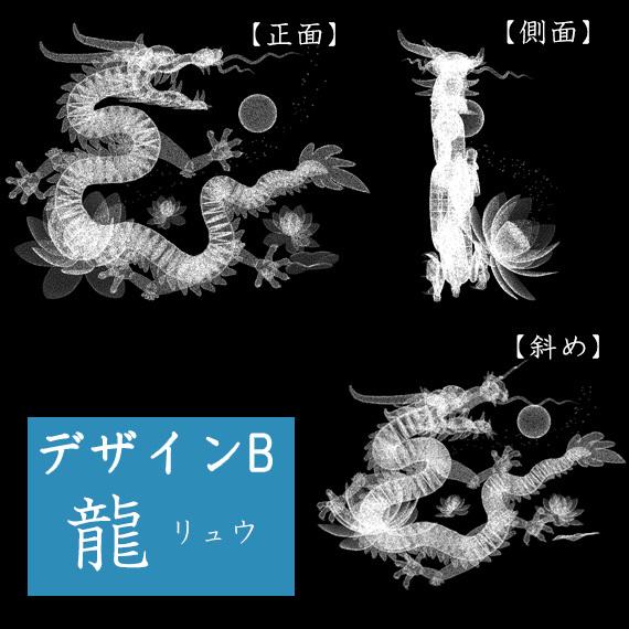 位牌 クリスタル位牌 3D彫刻 鳳凰 龍 スマートタイプ モダン仏具 3D