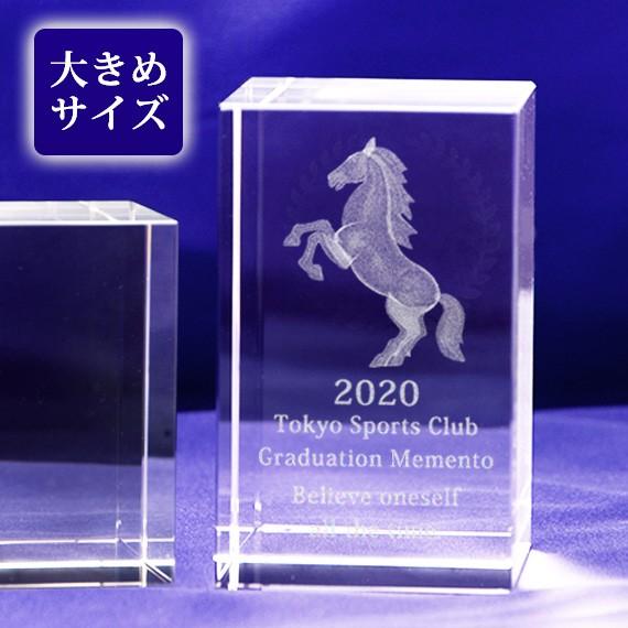 競馬 乗馬 記念品 卒業記念 大会 表彰 名入れ メッセージ彫刻 3d馬 クリスタルペーパーウェイト ガラスブロック 高さ100ｍｍ お届け2週間 彫刻代込み商品 Nktr 0263horpw 銀座ギフトショップ 土日祝日休業 通販 Yahoo ショッピング