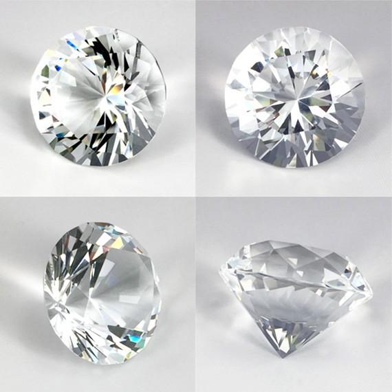 クリスタル ガラス ダイヤモンド 40mm 6個セット 水晶 透明 装飾 クリスタル ガラス ダイヤモンド 40mm 6個セット 水晶 透明 装飾