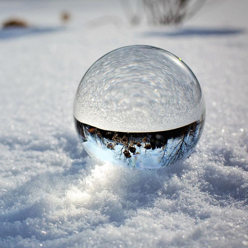 クリスタルボール 60mm 転がらない そのまま置ける 底カット 人工水晶