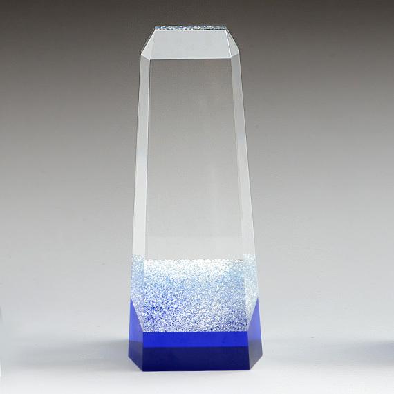 クリスタルトロフィー NKTR-0830-2（中/銀色） シルバー ラメ