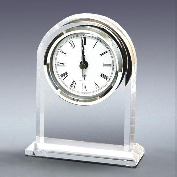 まるしげ　鑑定済　新品未使用　正規品　バカラ　クリスタル時計　置き時計 バカラ（Baccarat） ラランドアート クリスタル 時計 ペーパーウェイト