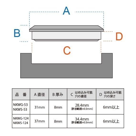 31mm NKWS-53 【まとめ買い20個セット】 コレット・キャロット はめ込み時計 シルバー　時計部品　時計用パーツ｜ginzagift｜04