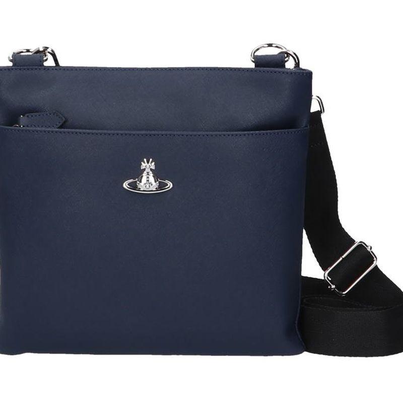 高質で安価 ヴィヴィアンウエストウッド Vivienne Westwood ショルダーバッグ Saffiano Navy 特別送料無料 Epap Polri Go Id