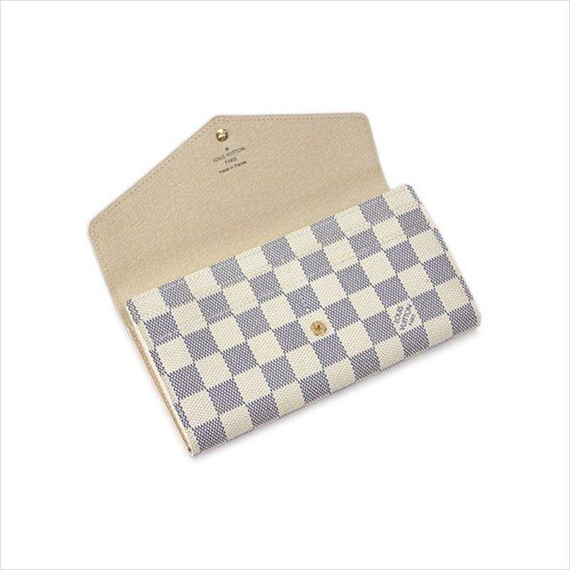 ルイヴィトン LOUIS VUITTON 二つ折り長財布 N63208 ダミエ・アズール