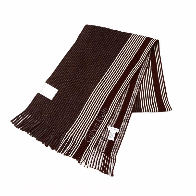 カルバンクライン Calvin Klein マフラー ブラウングレイ ブランドショップハピネス 通販 Yahoo ショッピング