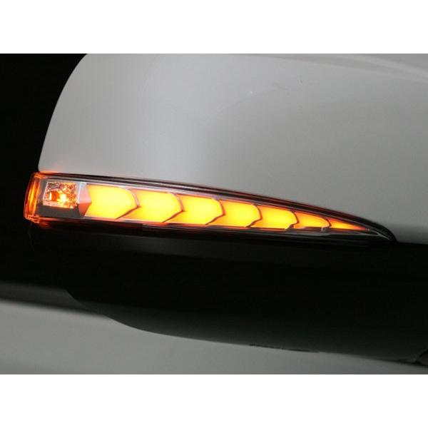 AVEST（アベスト）　Vertical Arrow シーケンシャルウィンカーミラーレンズ/ブルー　クラウンマジェスタ（URS206）　H20/3〜