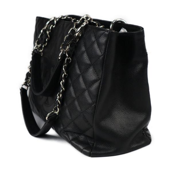 シャネル CHANEL トートバッグ GST チェーントート キャビアスキン ブラック 黒 シルバー金具　A50995 |  | 03