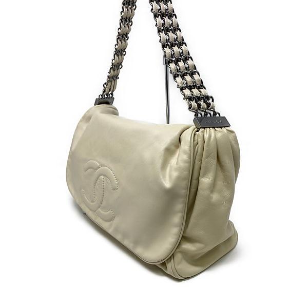プライス オフ モール商品　 シャネル　CHANEL  ラムスキン　トリプルチェーン　ショルダーバッグ　オフホワイト　 | CHANEL | 02