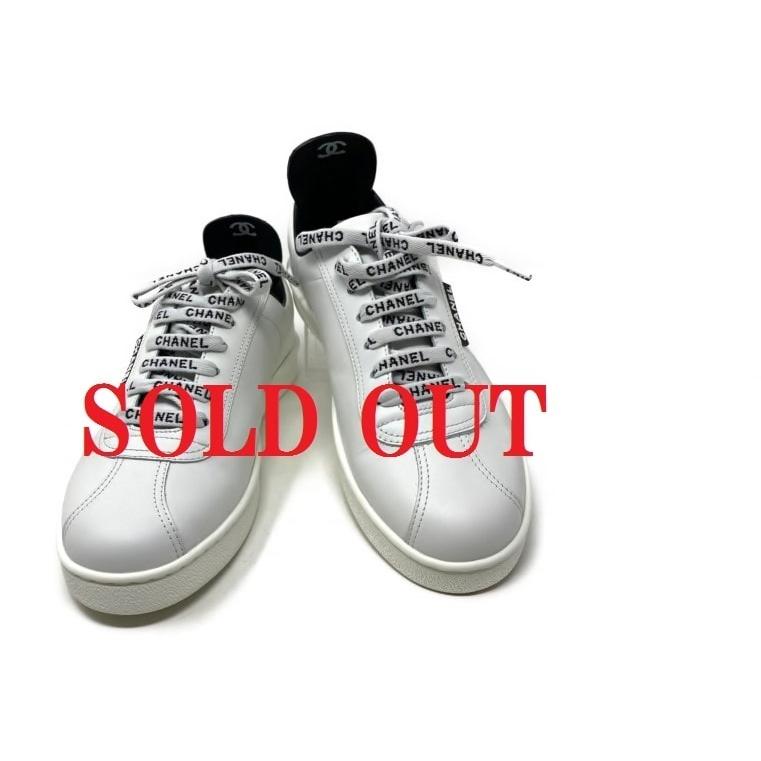 【未使用品】シャネル　CHANEL レディース　カーフスキンスニーカー　ローカット レースアップシューズ　Ｇ30485 | 