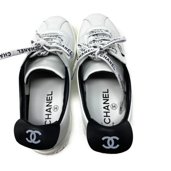 【未使用品】シャネル　CHANEL レディース　カーフスキンスニーカー　ローカット レースアップシューズ　Ｇ30485 |  | 03