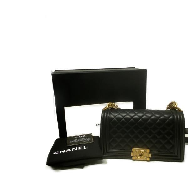 シャネル　CHANEL　ボーイシャネル２５　チェーンショルダーバッグ　マトラッセ　ラムスキン　ゴールド金具　 | BOY CHANEL | 01