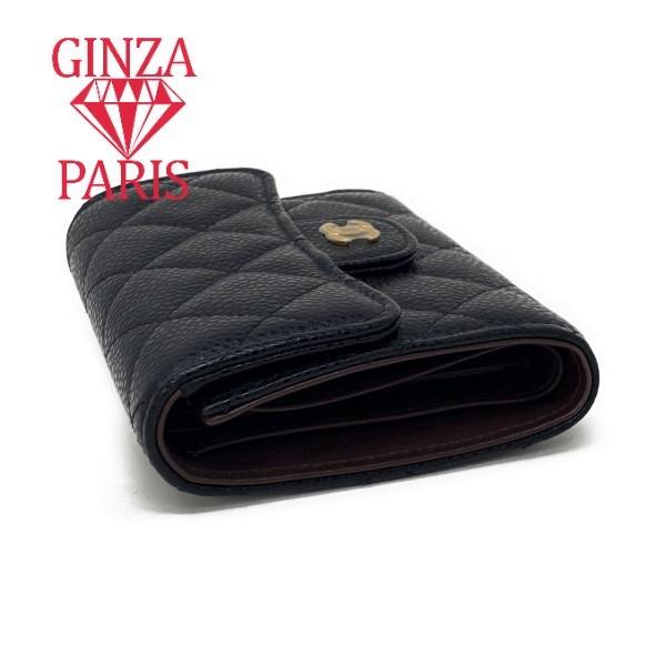 未使用品　シャネル  CHANEL マトラッセ　クラッシック  スモール フラップ ウォレット　キャビアスキン | CHANEL | 03