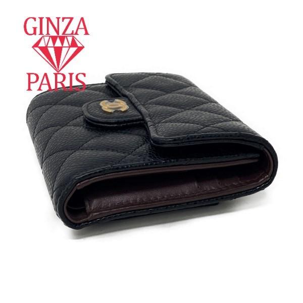 未使用品　シャネル  CHANEL マトラッセ　クラッシック  スモール フラップ ウォレット　キャビアスキン | CHANEL | 04