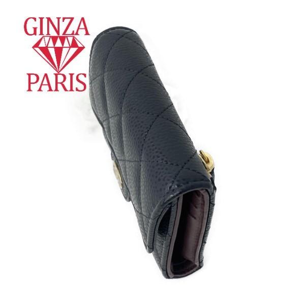 未使用品　シャネル  CHANEL マトラッセ　クラッシック  スモール フラップ ウォレット　キャビアスキン | CHANEL | 06