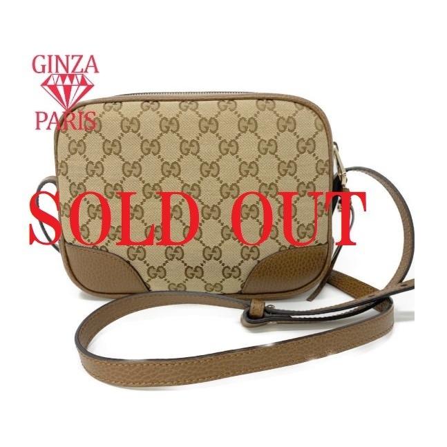 GUCCI 未使用品 グッチ GGキャンパス 斜め掛け ショルダーバッグ 