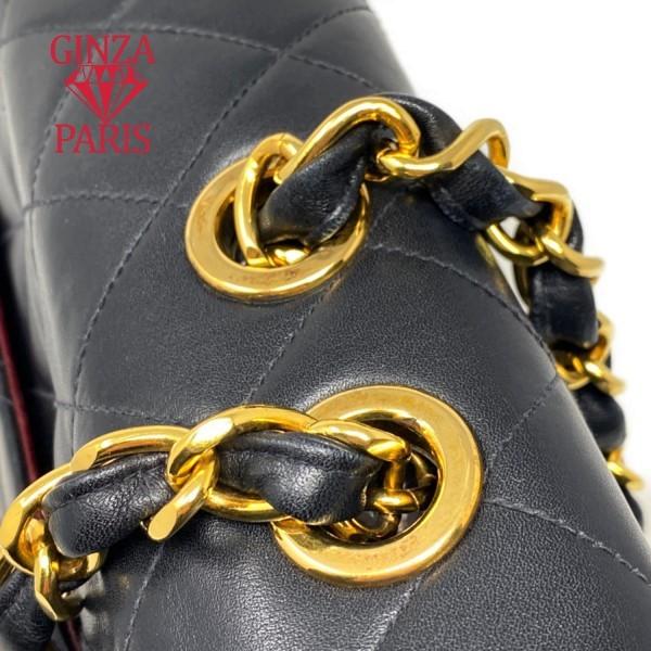 プライスオフモール　シャネル 　CHANEL　 デカマト　マトラッセ３４　ダブルチェーン　ダブルフラップ　チェーンショルダーバッグ　ラムスキン　ゴールド金具 | CHANEL | 08