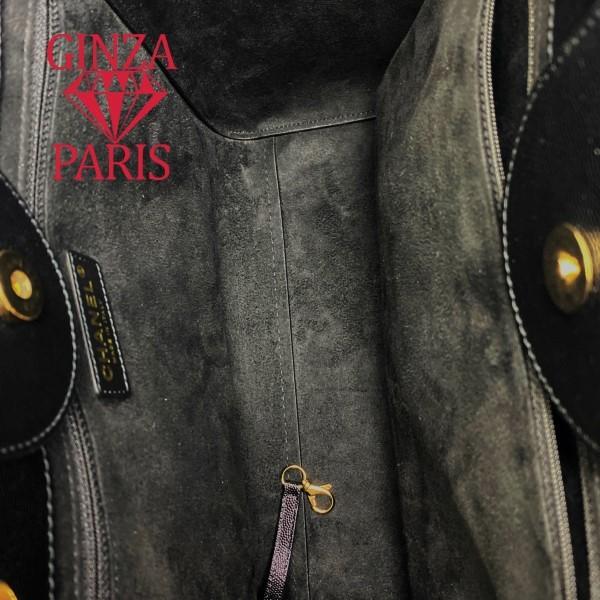 極美品　シャネル  CHANEL  ドーヴィル  ２WAY  スタッズロゴ  ショルダー　トートバッグ　ブラック　ゴールド金具　A57069 | CHANEL | 11