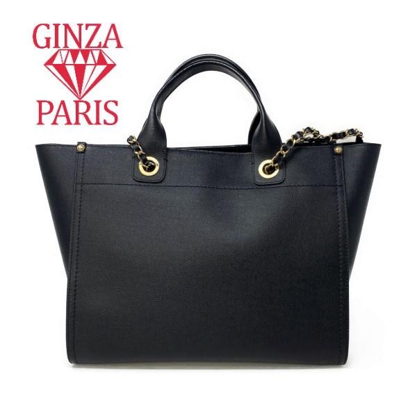 極美品　シャネル  CHANEL  ドーヴィル  ２WAY  スタッズロゴ  ショルダー　トートバッグ　ブラック　ゴールド金具　A57069 | CHANEL | 03