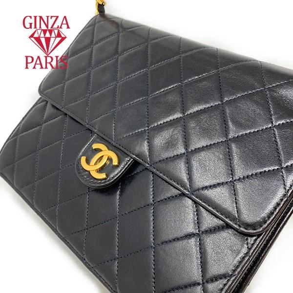 シャネル 　CHANEL　 マトラッセ　プシュロックチェーンショルダー　ラムスキン　ブラック　A03569　ゴールド金具　 | CHANEL | 04